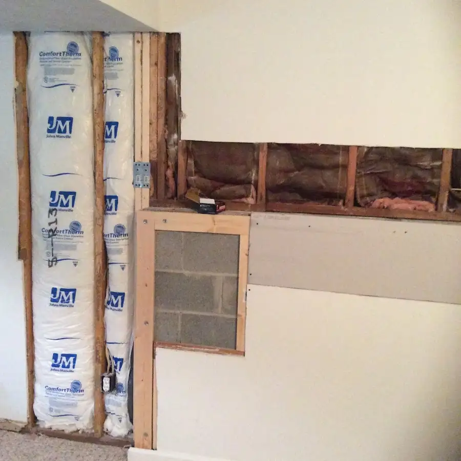 Wall insulation replacement during Structural Drying in Leonardtown